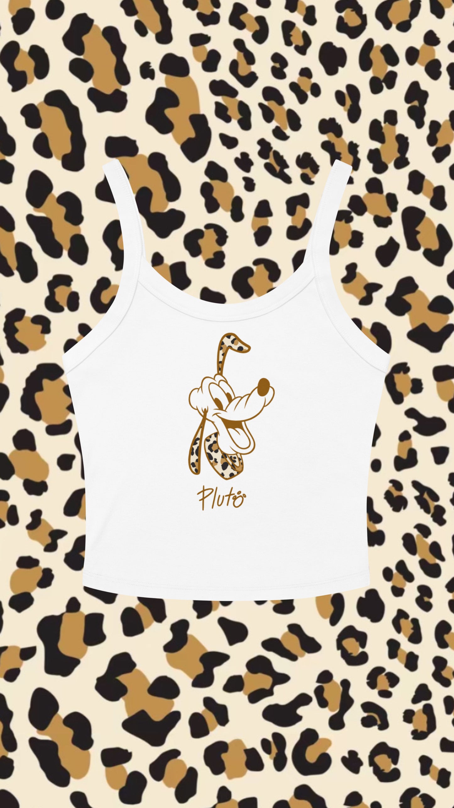 Leopard Character Cropped Tank