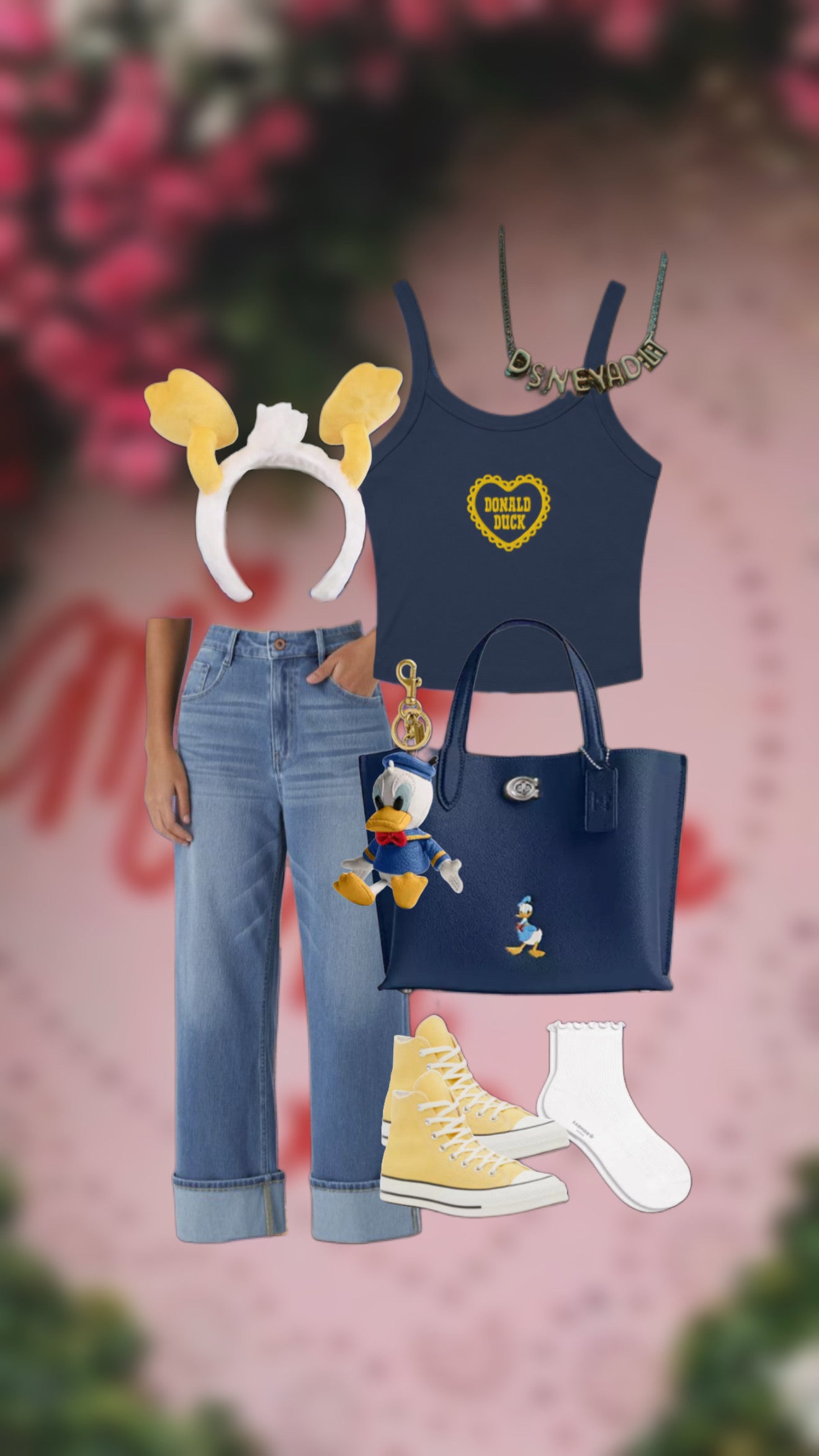 D Duck Embroidered Tank