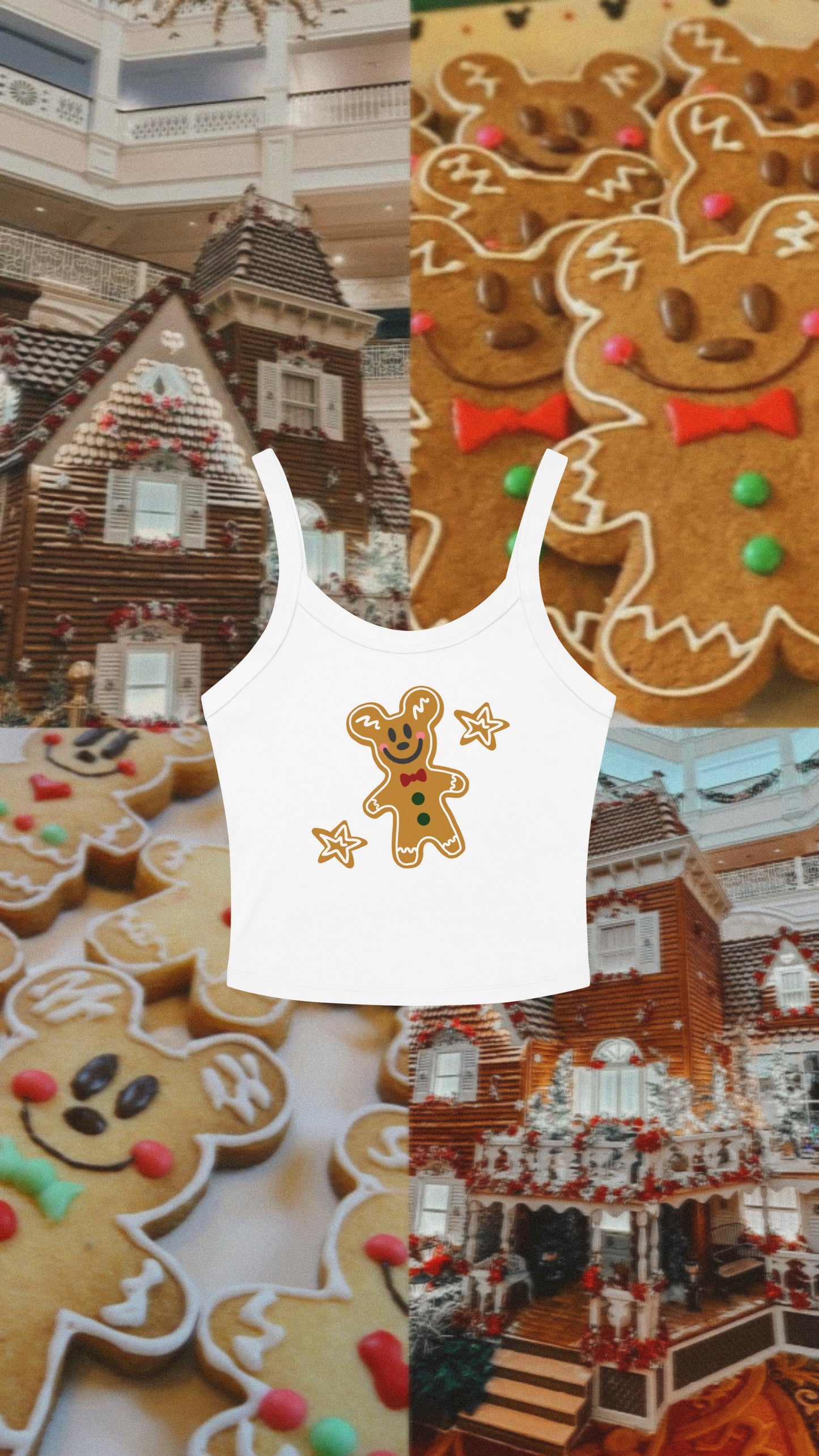 Gingerbread Cropped Tank