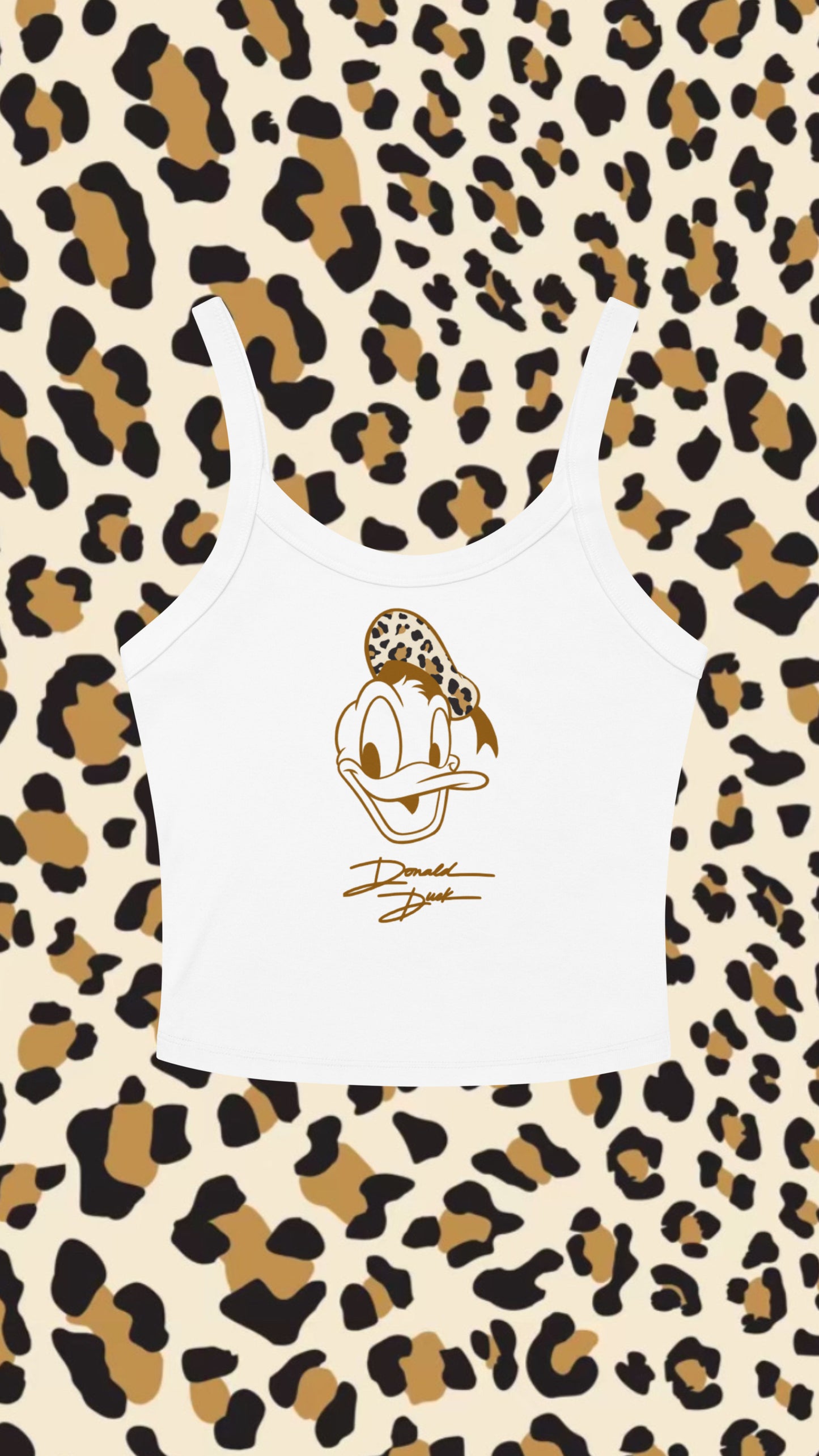 Leopard Character Cropped Tank