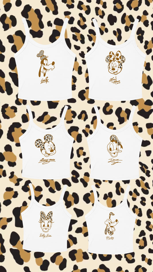 Leopard Character Cropped Tank
