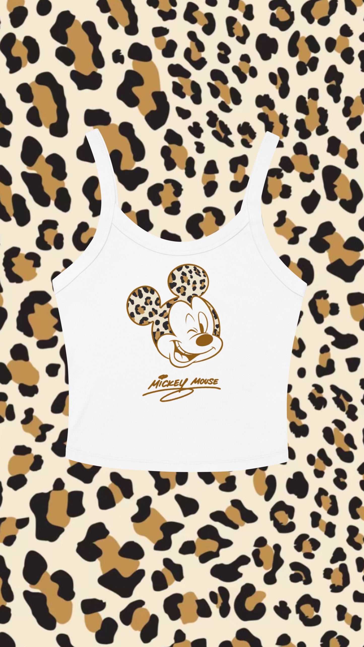 Leopard Character Cropped Tank