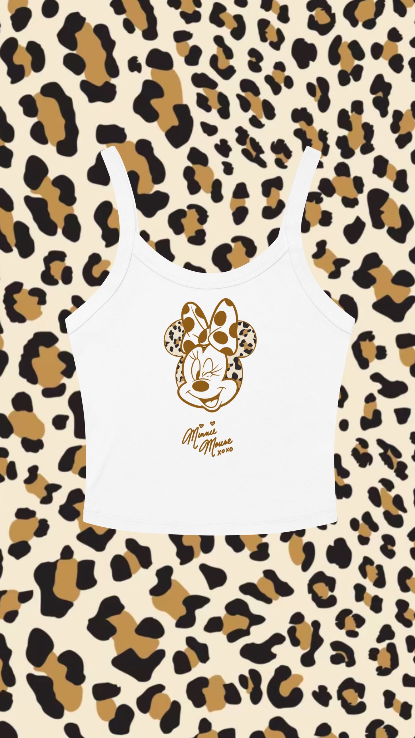 Leopard Character Cropped Tank