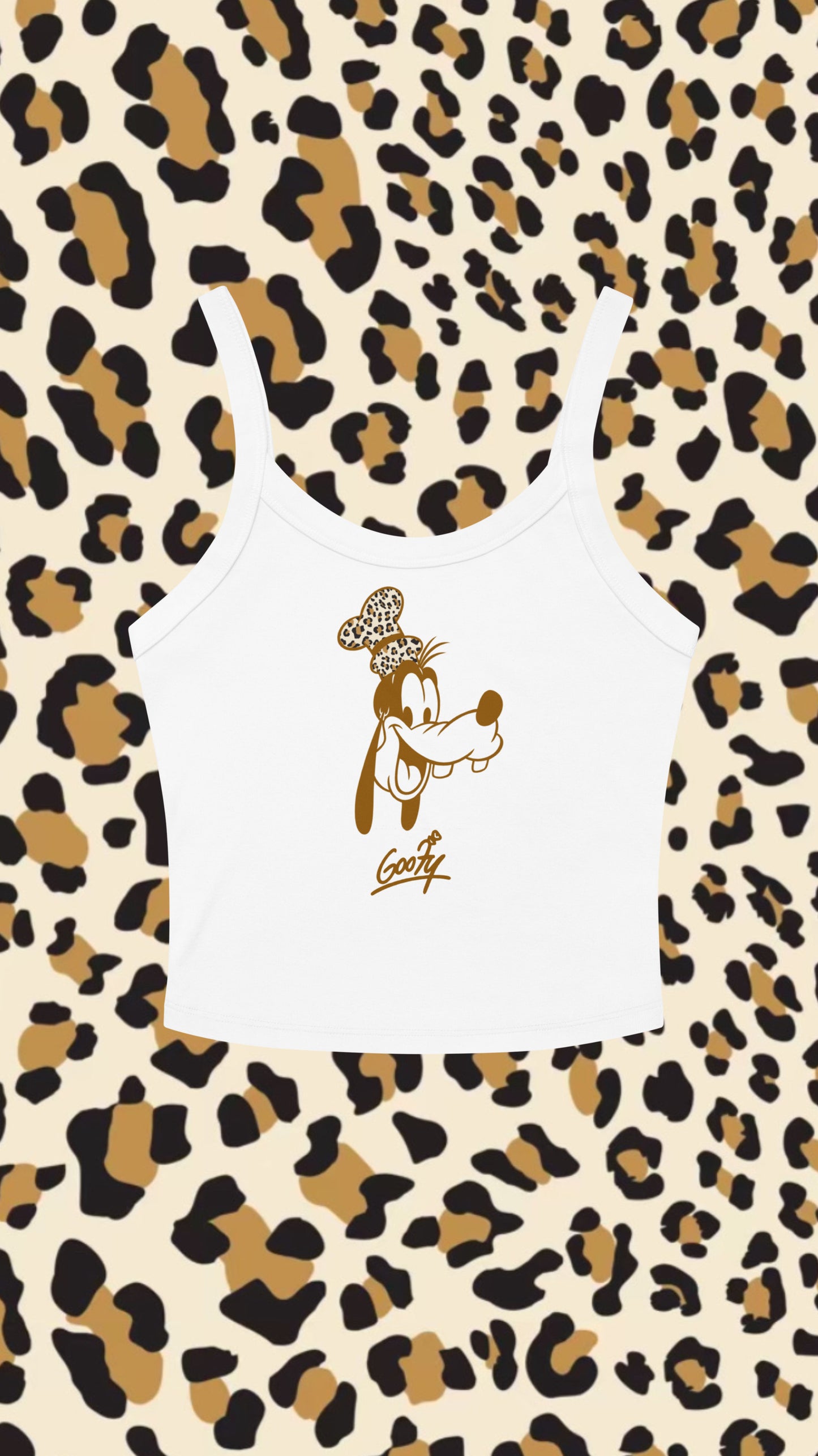 Leopard Character Cropped Tank