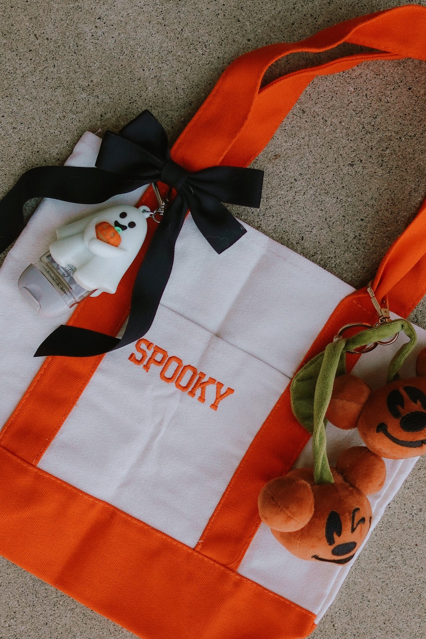 SPOOKY Embroidered Canvas Tote
