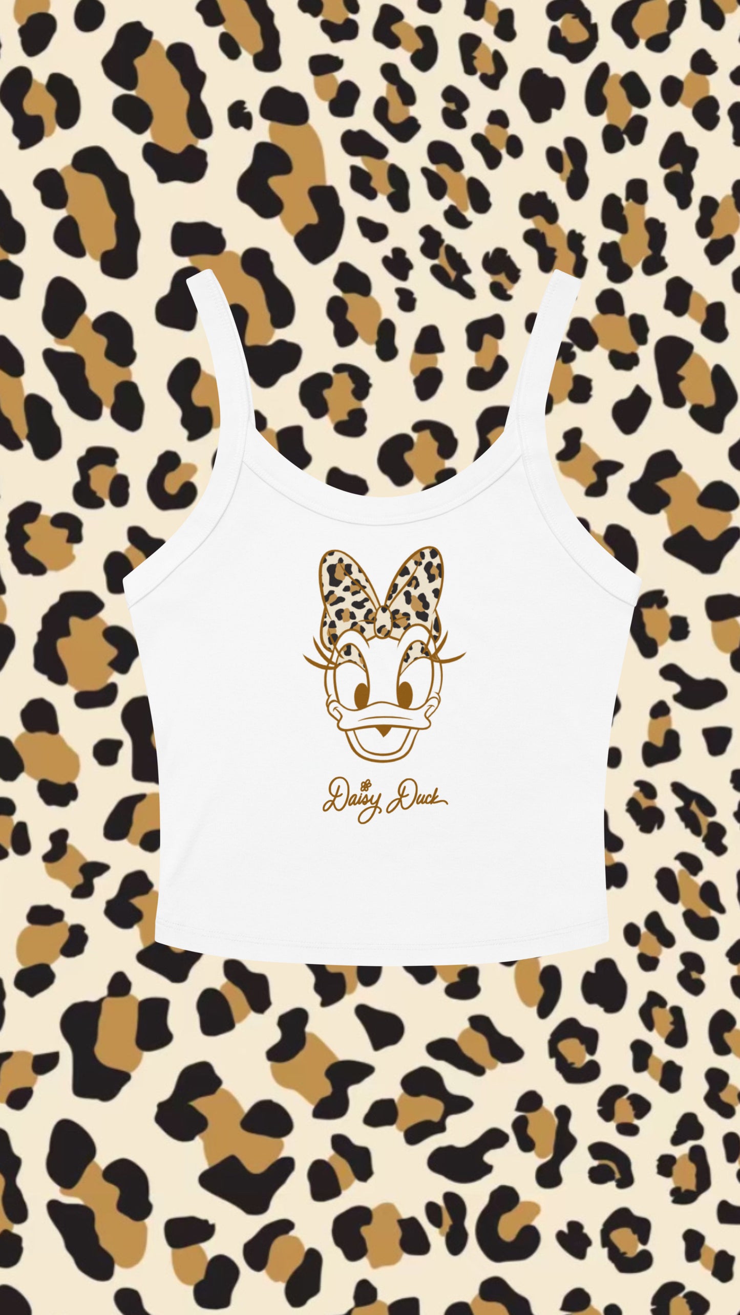 Leopard Character Cropped Tank