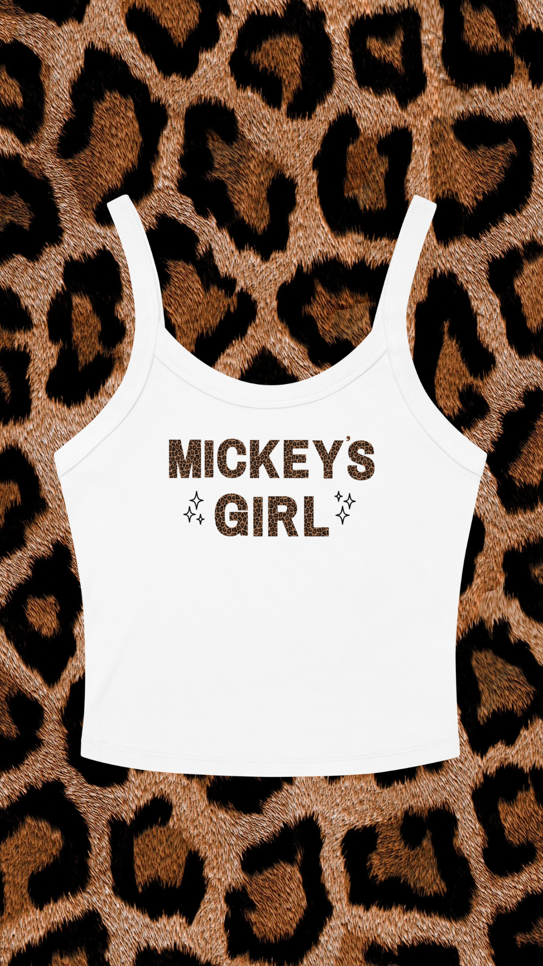 Leopard Cropped Tank